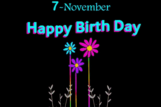 a greeting card that says happy birth day on it