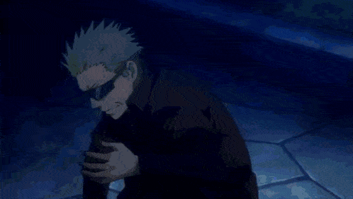 a pixelated drawing of a man with sunglasses on