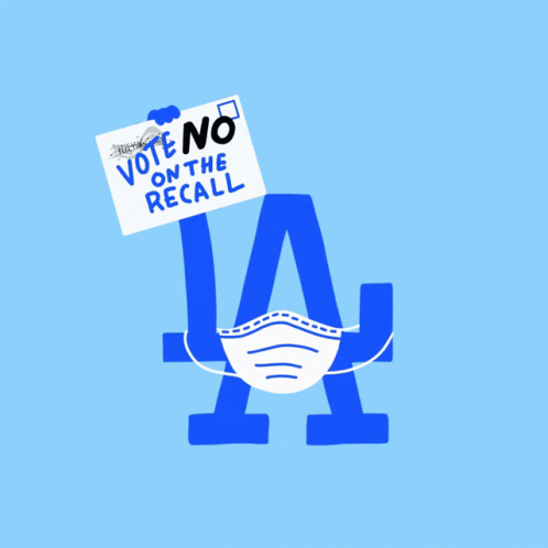 Vote No On The Recall La Dodgers GIF - Vote No On The Recall La Dodgers Keep Ca Blue GIFs