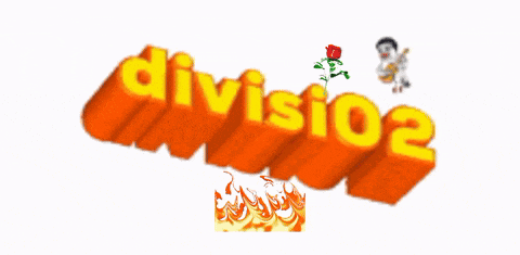 a logo for division 2 with a rose and a guitar player