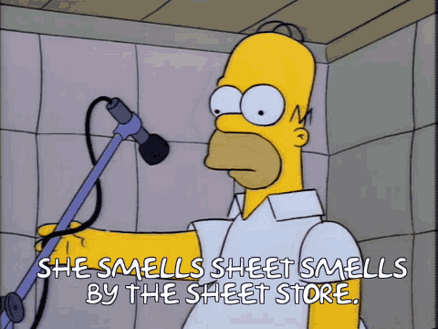 She Smells Sheet Smells By The Sheet Store She Sells Sea Shells By The Sea Shore GIF - She Smells Sheet Smells By The Sheet Store She Sells Sea Shells By The Sea Shore Mic Test GIFs