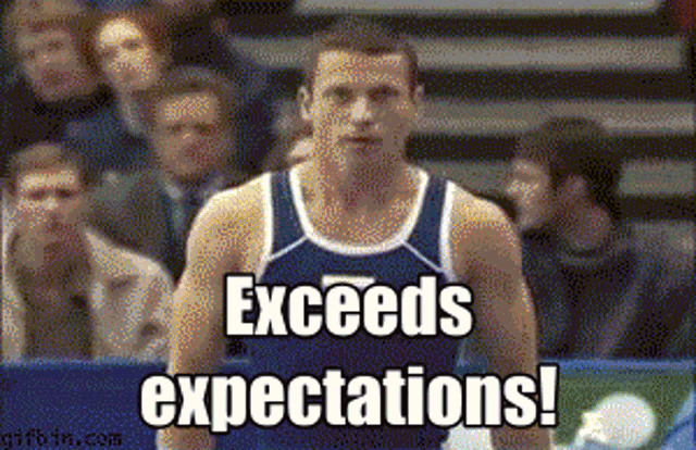 Exceeds Expectations Overachiever GIF - Exceeds Expectations Overachiever Sport Fail GIFs