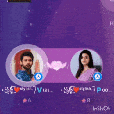 a man and a woman are connected by a heart in a video game .