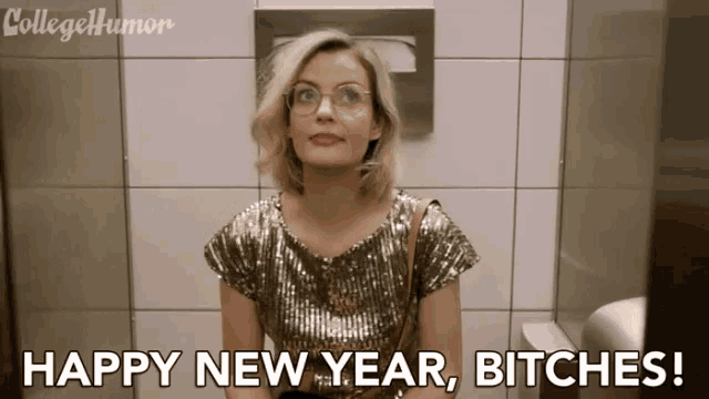 Happy New Year Bitches Greetings GIF - Happy New Year Bitches Happy New Year Greetings GIFs