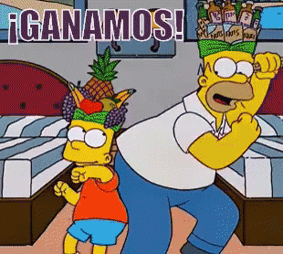Hay Que Celebrar Con Un Baile Que Hemos Ganado GIF - Los Simpsons Los Simpson Ganamos GIFs