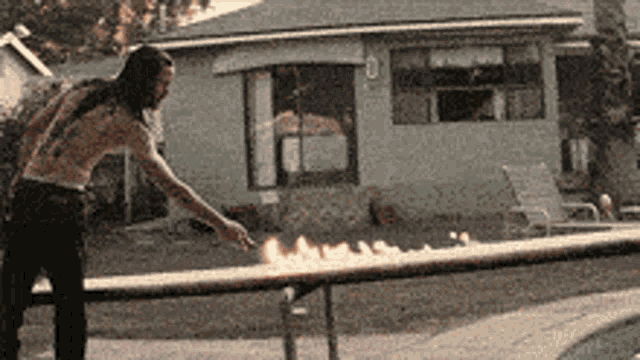 Hesher Fire GIF - Hesher Fire Diving Board GIFs