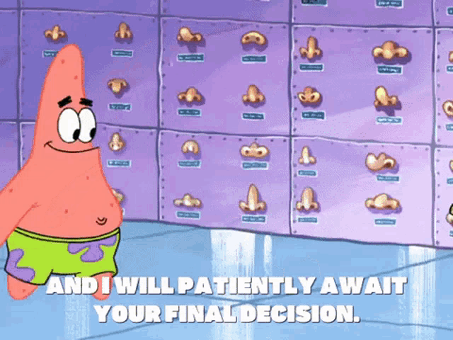 And I Will Patiently Await Your Final Decision GIF - And I Will Patiently Await Your Final Decision Patiently GIFs