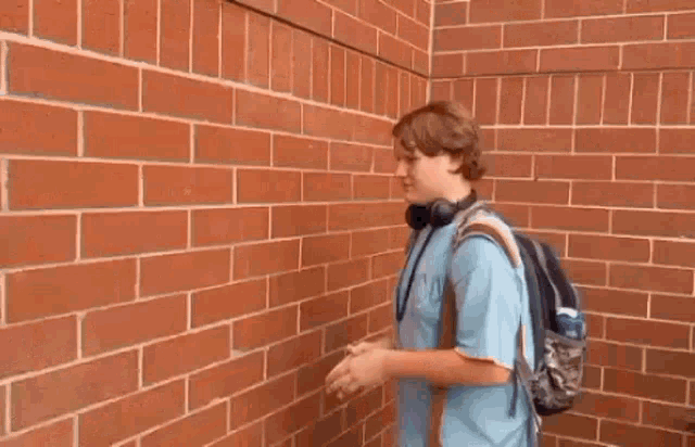 Figment Talking To A Wall GIF - Figment Talking To A Wall Lonely Depressed Anime Boy GIFs