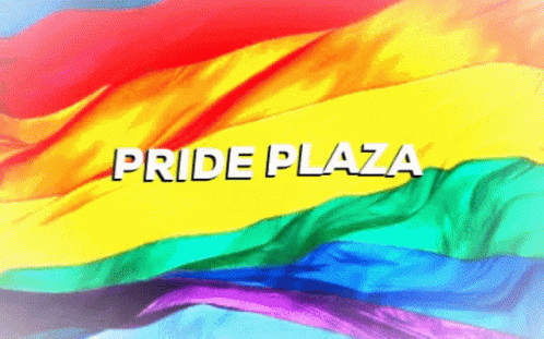 Rainbow Flag Pride Plaza GIF - Rainbow Flag Pride Plaza Rainbow GIFs