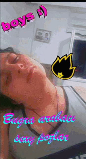 a picture of a woman with the words boys and sexy paglia on it