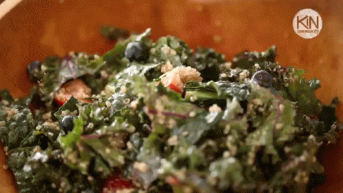 Red, White, And Blue Quinoa Salad GIF