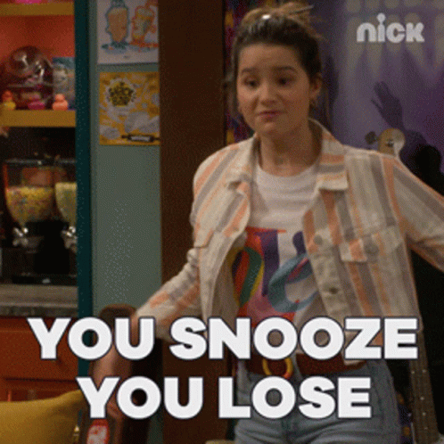 You Snooze You Lose Lex GIF