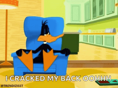 Daffy Dack Back Pain GIF - Daffy Dack Back Pain Trendizisst GIFs