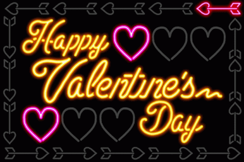 Happy Valentines Day Greeting GIF - Happy Valentines Day Greeting Hearts GIFs