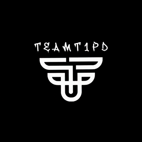 a black background with a red white and blue logo that says team 1 pdd