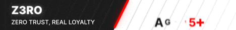 a banner that says z3ro zero trust real loyalty and dm for more info