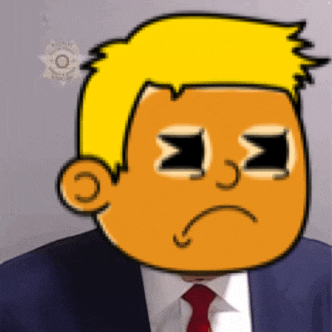 a cartoon of a man in a suit and tie