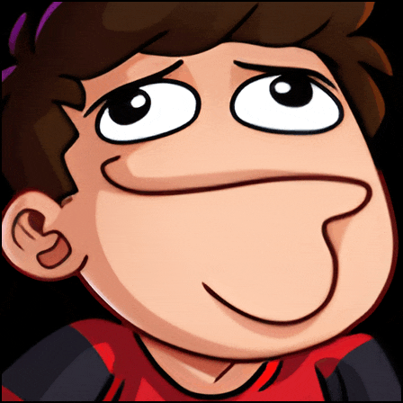 a close up of a cartoon character 's face with big eyes