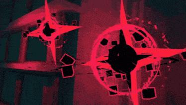 a red star with a silhouette of a person inside of it