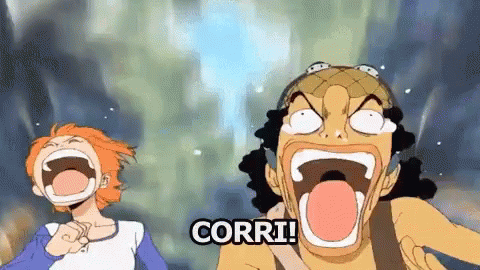One Piece Anime Giapponese Corri Correre Scappare GIF - One Piece Japanese Anime Run GIFs