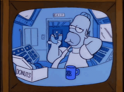 The Simpsons Eating Donut GIF - The Simpsons Eating Donut Donut GIFs