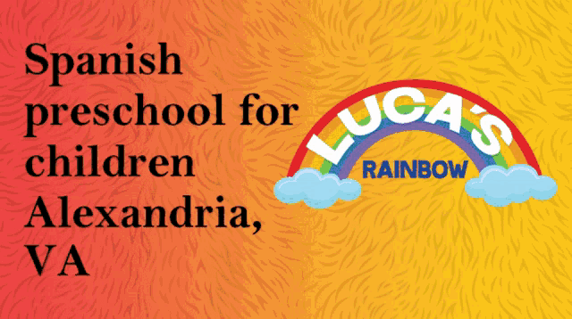 a sign for luca 's rainbow preschool for children in alexandria va