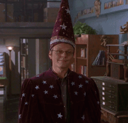 Giles Wizard GIF - Giles Wizard Hat Off GIFs