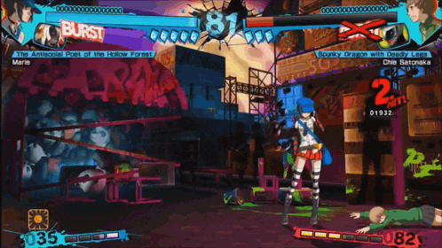 a screenshot of a video game that says burst on the top