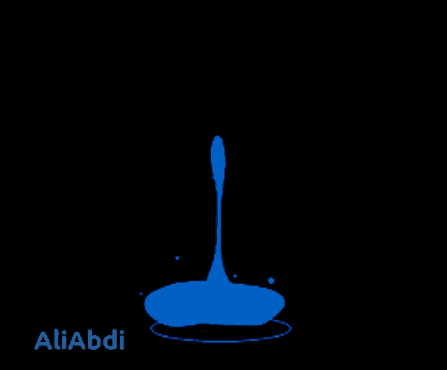 a black background with a blue silhouette and the name aliabdi