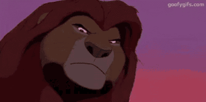 a lion from the lion king is angry and says `` son , i am disappointed . ''