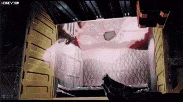 a video of a room with the words honeycam on the bottom right