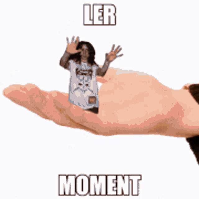 a group of cartoon characters are looking at something with the words " ler moment " above them
