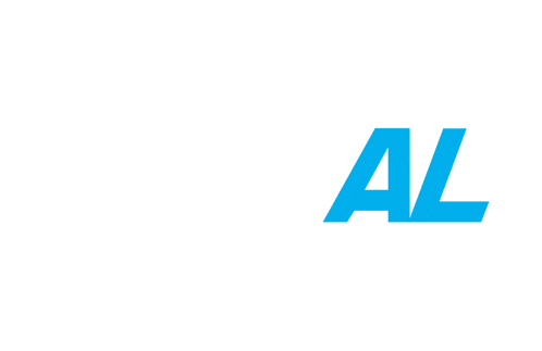 a white background with a blue letter a on it