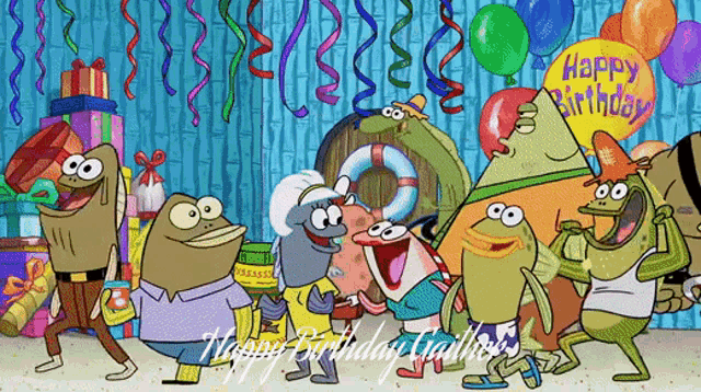 Spongebob Happy Birthday GIF - Spongebob Happy Birthday Gaither GIFs