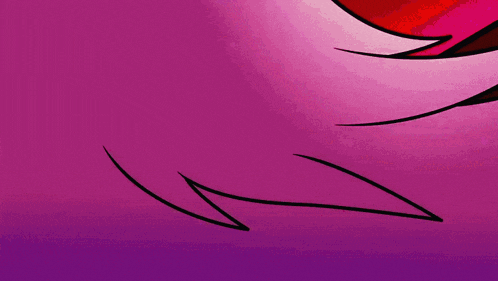 a close up of a cartoon character 's face with red eyes
