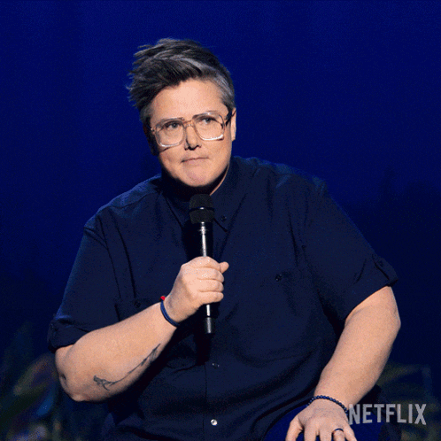 Hold On Hannah Gadsby GIF - Hold On Hannah Gadsby Hannah Gadsby Something Special GIFs