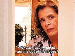 When Friends Come Over GIF - Go Away Stay At Home Club Arrested Development GIFs