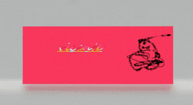 a drawing of a skeleton on a red background with the word vincent on it