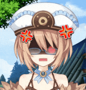 a girl wearing a white hat and sunglasses has a red x on her forehead