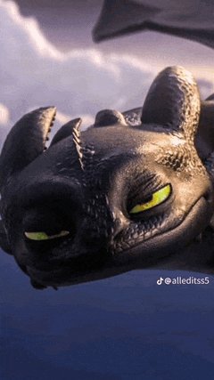 toothless from how to train your dragon is smiling and looking at the camera