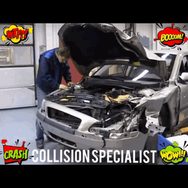 Collision Specialist Car GIF - Collision Specialist Car GIFs