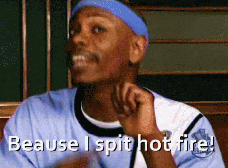 Hot Fiyah GIF - Dave Chappelle Spit Hot Fire GIFs
