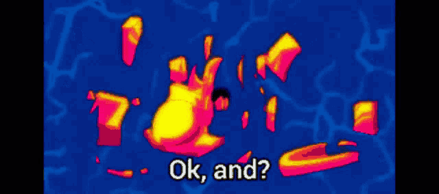 a cartoon character is holding a gun in his hand and pointing it at something .