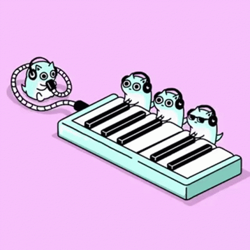 Cats Piano Cats GIF
