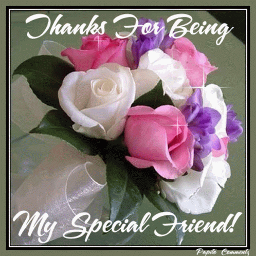 Thanks For Being My Special Friend GIF - Thanks For Being My Special Friend Rose GIFs