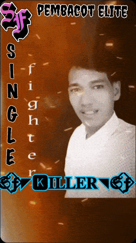 a picture of a man with the words pembacot elite single flighter killer