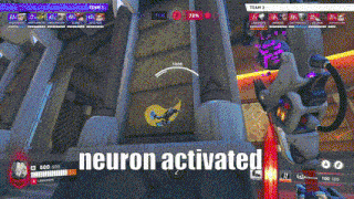 a screenshot of a video game with the words neuron activated at the bottom .