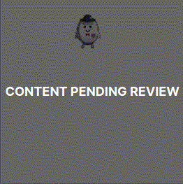 a picture of a hedgehog with the words content pending review underneath it