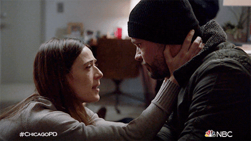 Tap Foreheads Together Kim Burgess GIF - Tap Foreheads Together Kim Burgess Adam Ruzek GIFs