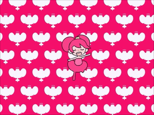a pink background with white bats and the word smoooch
